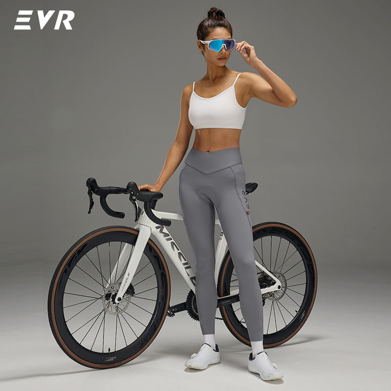 Load image into Gallery viewer, EVR Discover Series Women’s Cycling Tights 4‑Way Stretch, Side Pockets 8101
