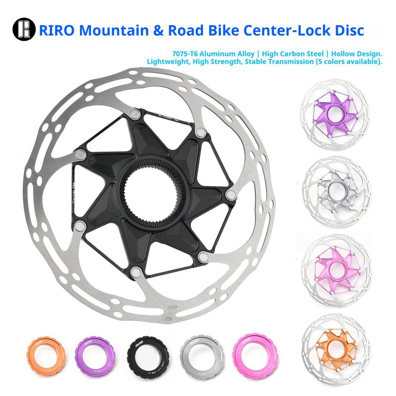 Load image into Gallery viewer, Riro DBR41 Disc Brake CNC Ice Rotor Center Lock
