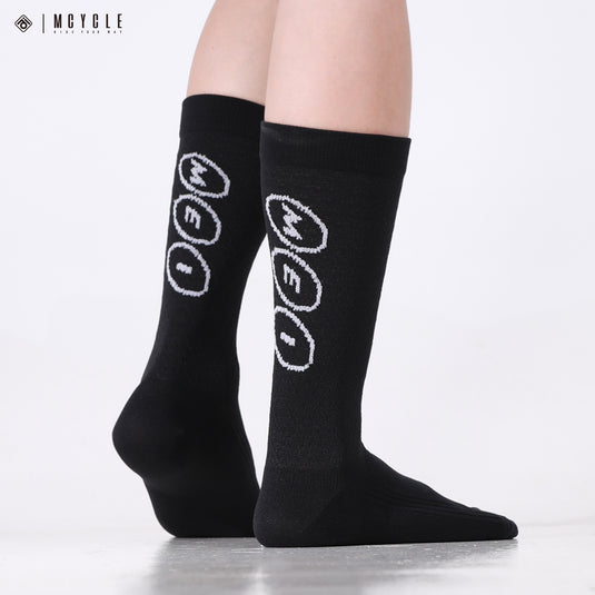 MCYCLE Unisex High-Elastic Athletic Knitted Cycling Socks - MP059 Dopamine Series