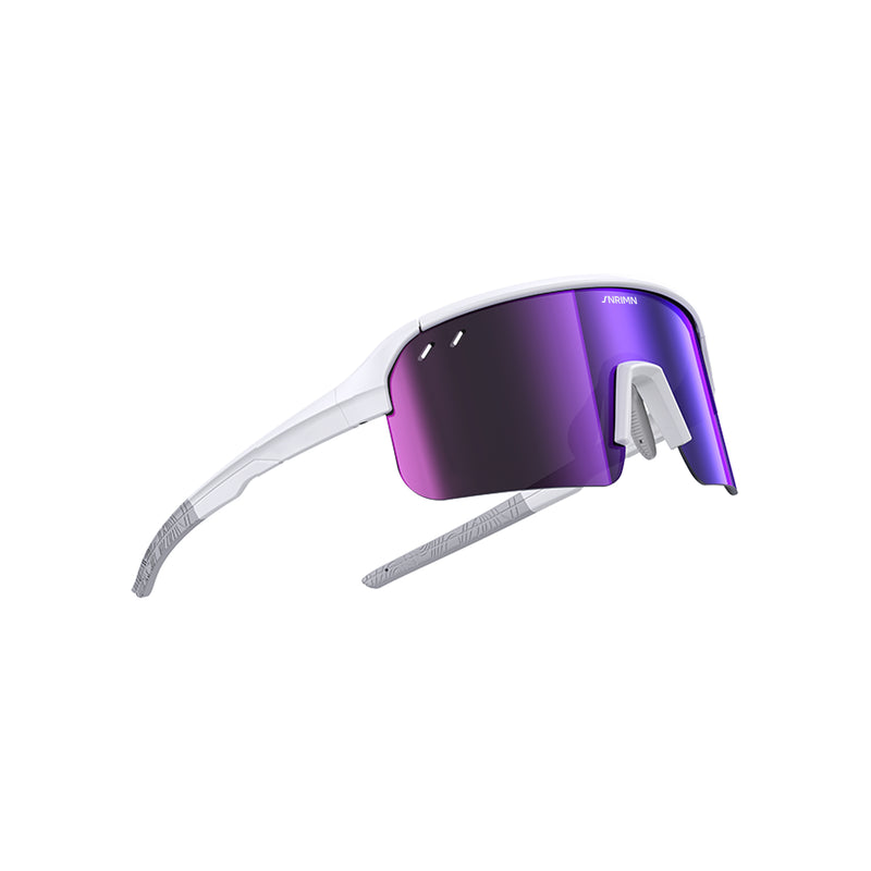 Load image into Gallery viewer, SUNRIMOON Twilight Half‑Rimmed Cycling Sunglasses Lenses By ZEISS, Photochromic, Interchangeable Sports Glasses for Cycling Running Outdoo JN2501B
