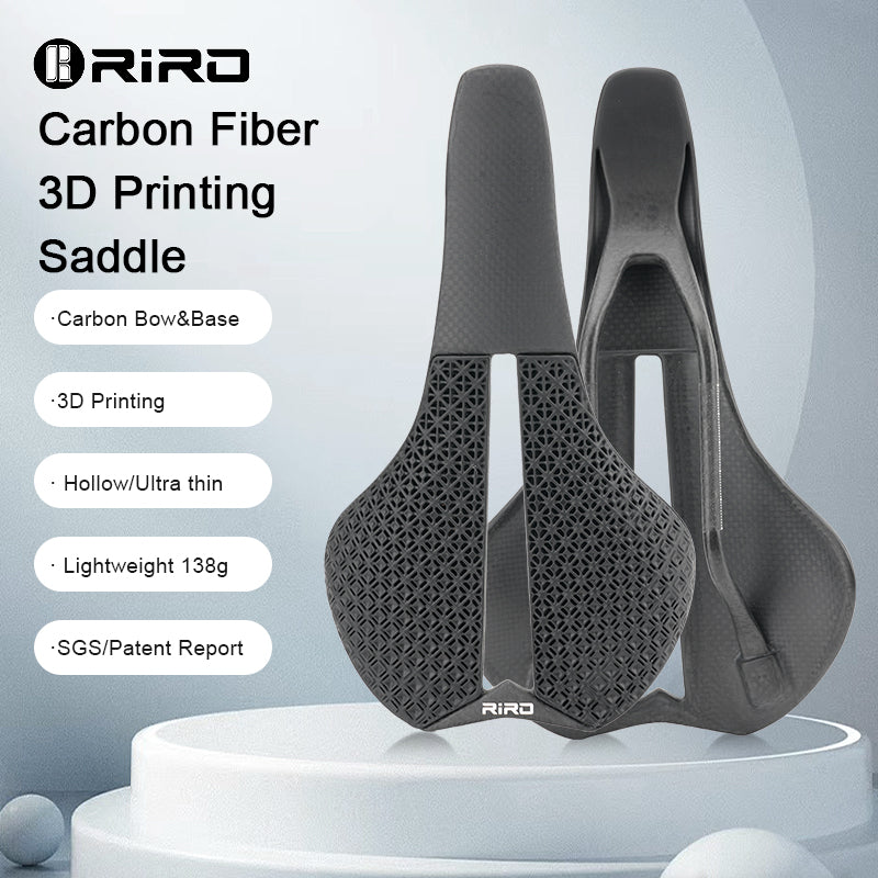 Load image into Gallery viewer, Riro X17 Carbon Fiber Saddle 3D Printing Cycling Seat
