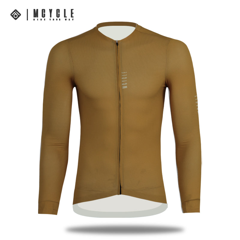 Load image into Gallery viewer, Mcycle Man Solid Color Bamoo Fiber Long Sleeve Cycling Jersey MY242

