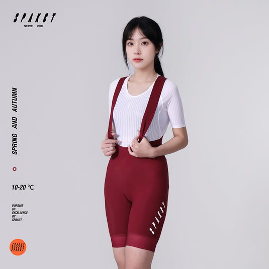 Spakct Chunqiu Women's Fleece-lined Cycling Bib Shorts  10-20℃ YC212012