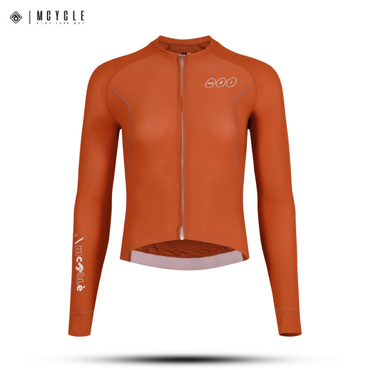 Mcycle Solid Color Women's Long Sleeve Cycling Jersey Anti UV 50+ MY356W