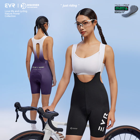 EVR Women’s DISCOVER One-Piece Pro Bib Shorts – 2506 (Powered by Dolomiti®)
