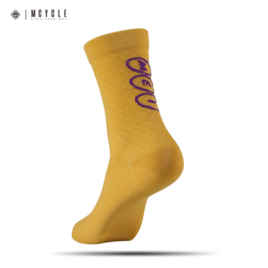 MCYCLE Unisex High-Elastic Athletic Knitted Cycling Socks - MP059 Dopamine Series