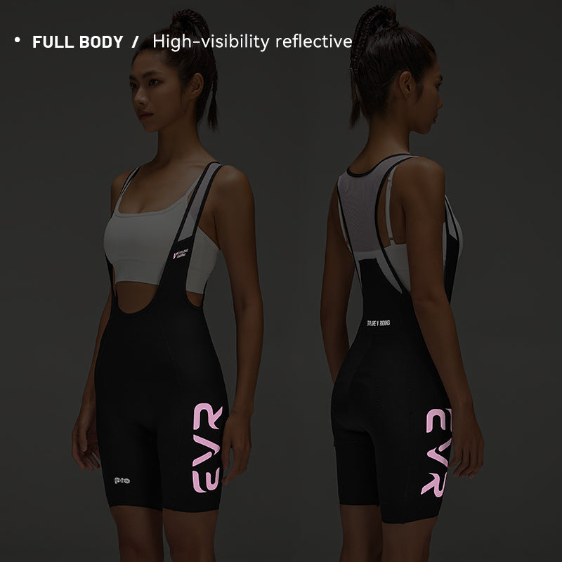 Load image into Gallery viewer, EVR Women’s Pro Cycling Bib Shorts – KX-2428 (Powered by Elastic Interface®)
