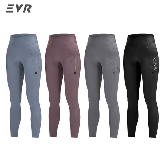 EVR Discover Series Women’s Cycling Tights 4‑Way Stretch, Side Pockets 8101