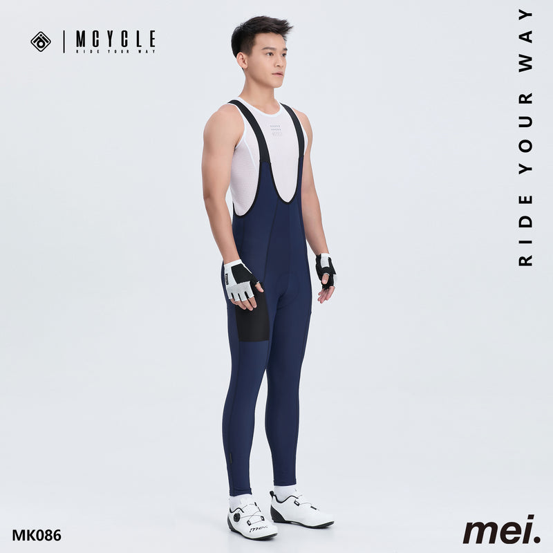Load image into Gallery viewer, Mcycle Men's Cycling Thermal Bib Tight with Pocket MK086
