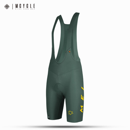Mcycle Men's Cycling Bib Shorts with Elastic Interface Pads MK100