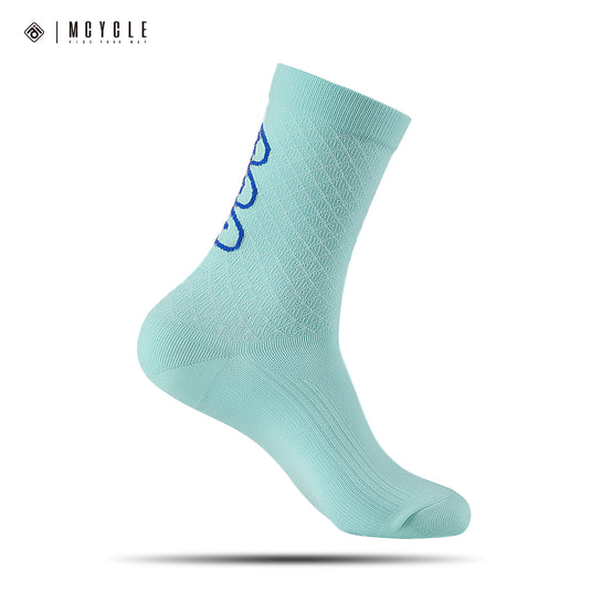 MCYCLE Unisex High-Elastic Athletic Knitted Cycling Socks - MP059 Dopamine Series