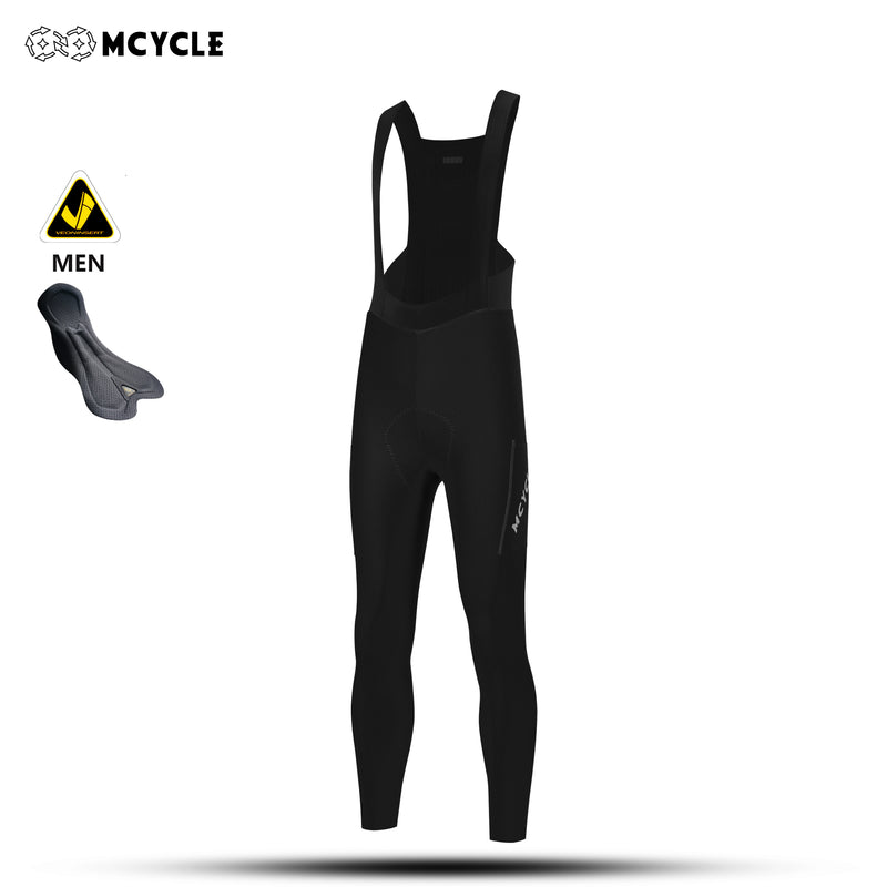 Load image into Gallery viewer, MCYCLE Men's Long Cycling Bib Tights with Side Pockets MK113
