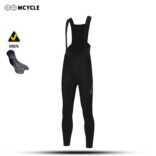 MCYCLE Men's Long Cycling Bib Tights with Side Pockets MK113