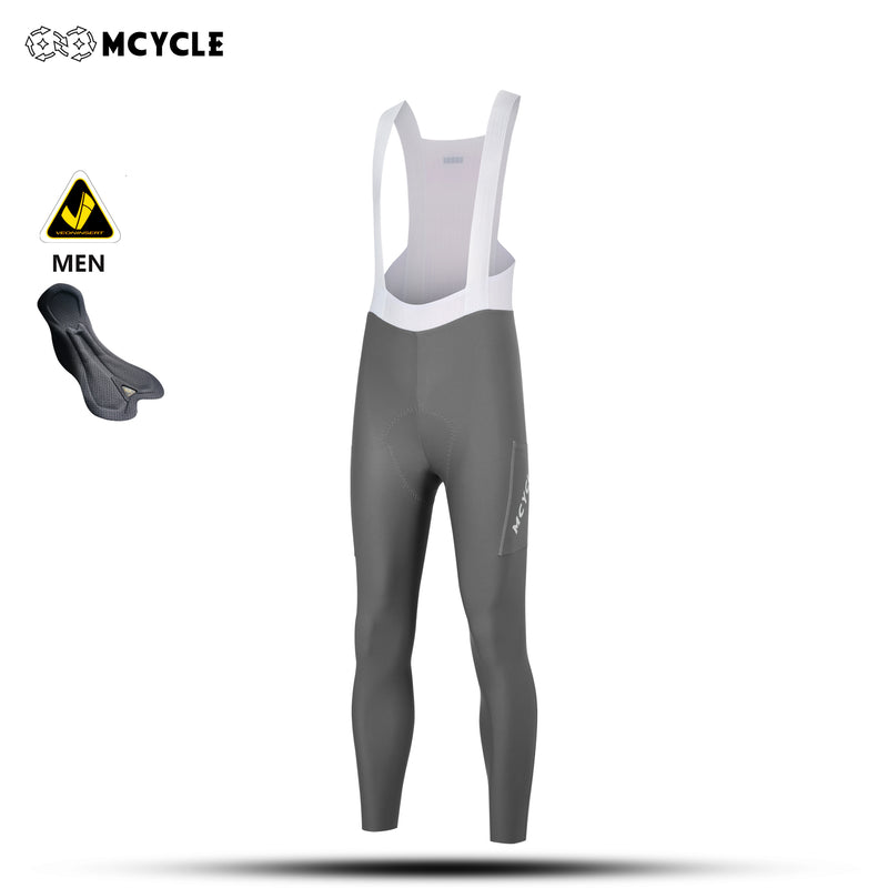 Load image into Gallery viewer, MCYCLE Men's Long Cycling Bib Tights with Side Pockets MK113
