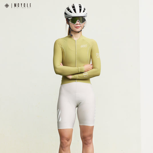 Mcycle Solid Color Women's Long Sleeve Cycling Jersey Anti UV 50+ MY356W