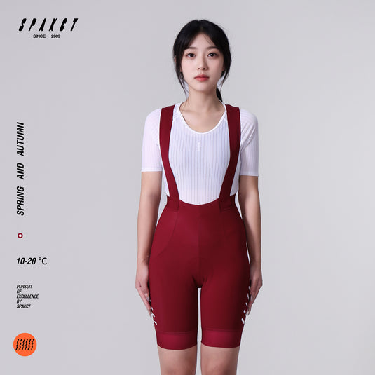 Spakct Chunqiu Women's Fleece-lined Cycling Bib Shorts  10-20℃ YC212012