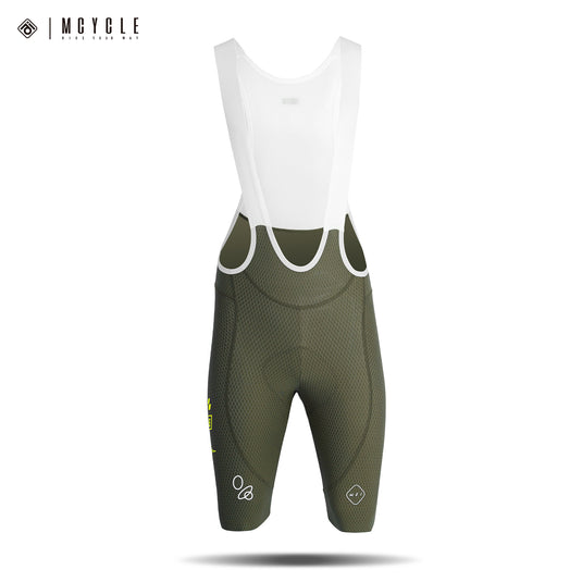 Mcycle Men's Cycling Bib Shorts with High-Perf Elastic Interface Pads MK102
