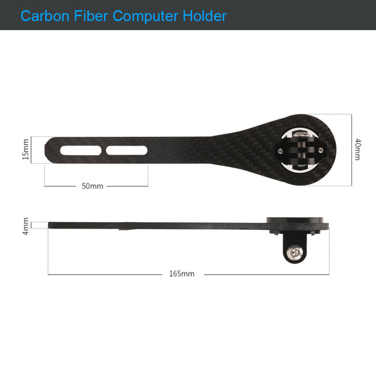 RIRO DHCH Carbon Bike Computer Mount for Integrated Handlebar Holder