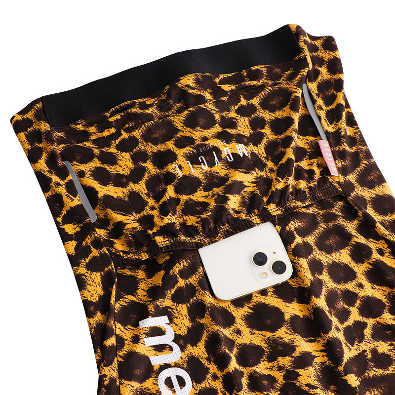 Load image into Gallery viewer, Mcycle Woman Leopard Print Long Sleeve Cycling Jersey MY262W
