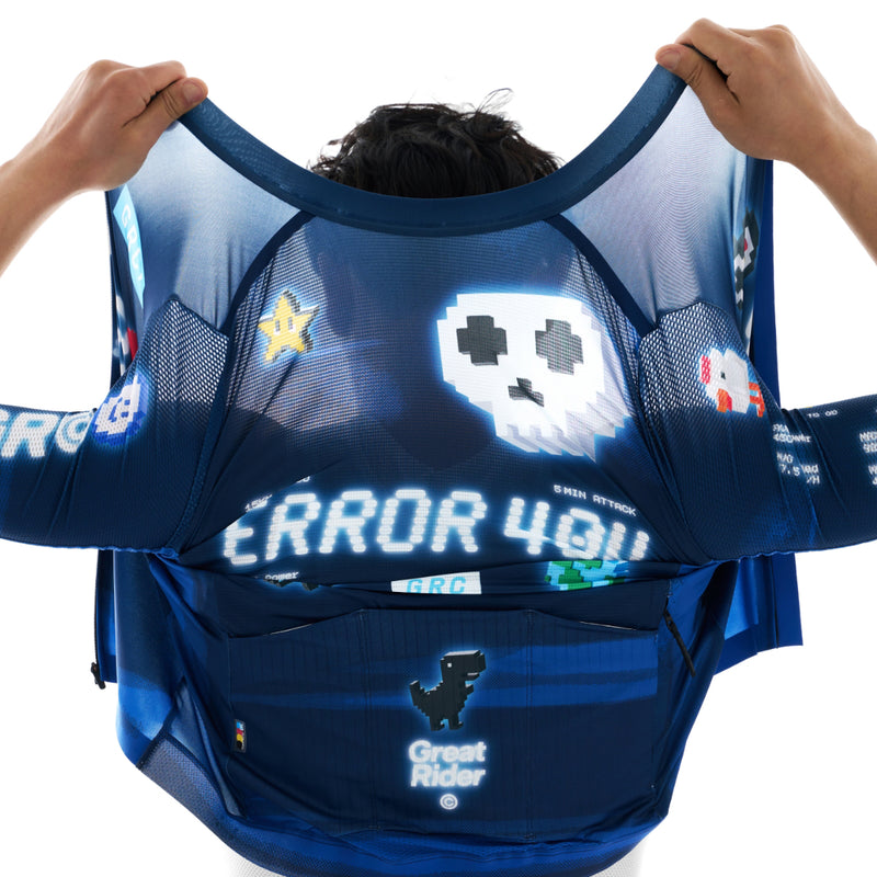 Load image into Gallery viewer, GRC Unisex Game Rider ERROR Short Sleeve Cycling Jersey 1457
