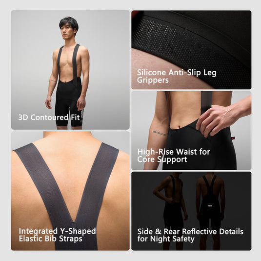 GRC x Pang Hu Men's Cycling Bib Shorts - Limited Edition Unisex Pro Racing Bibs 1171