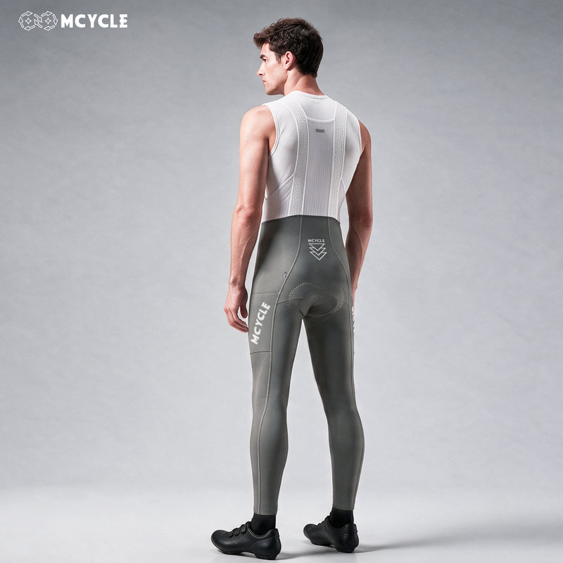 Load image into Gallery viewer, MCYCLE Men's Long Cycling Bib Tights with Side Pockets MK113
