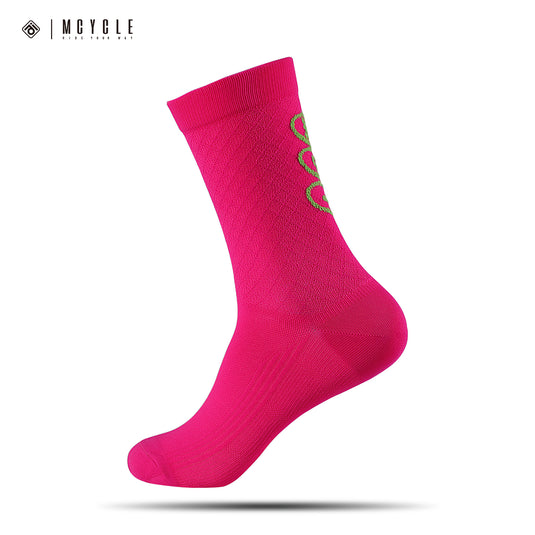 MCYCLE Unisex High-Elastic Athletic Knitted Cycling Socks - MP059 Dopamine Series