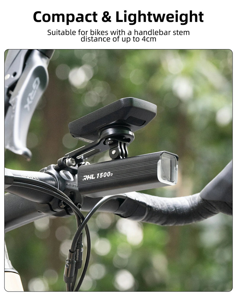 Load image into Gallery viewer, ROCKBROS Aluminum Bicycle Computer Mount For IGPSPORT Garmin Wahoo Magene Lightweight  Bike Light Holder FK305
