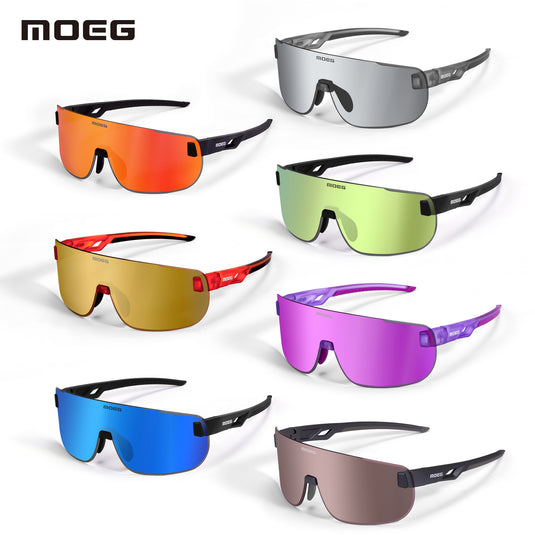 MOEG Cycling Sunglasses with Polarized REVO Lens MO9370