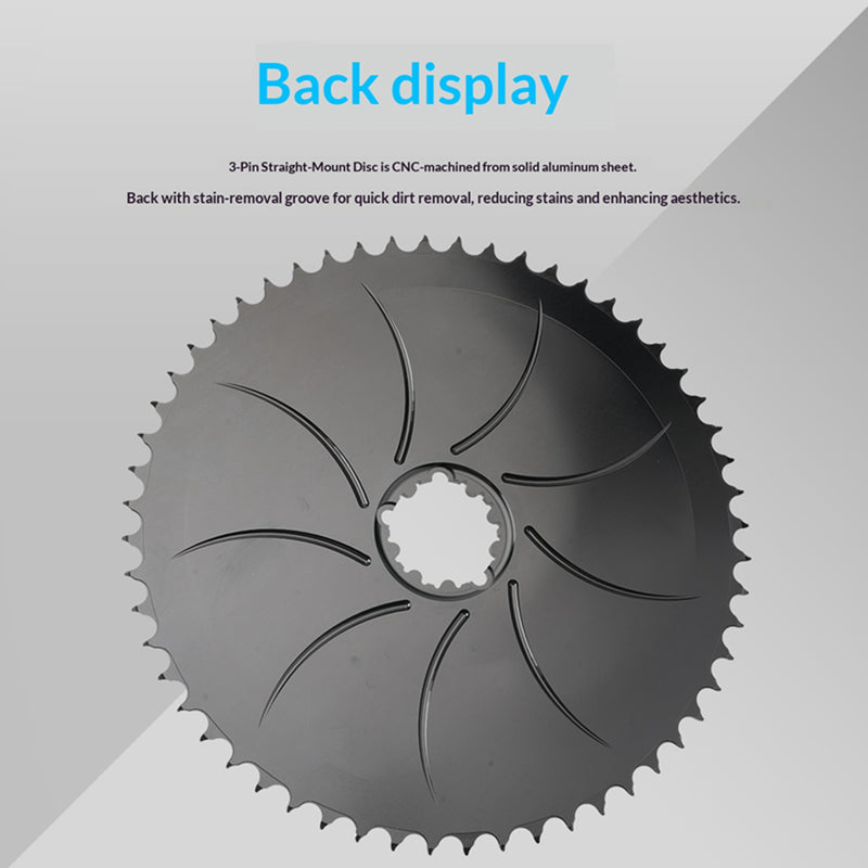 Load image into Gallery viewer, Riro Road GT12 CNC GXP Bike Chainring /52/54/56T Single Chainwheel Closed Chainring
