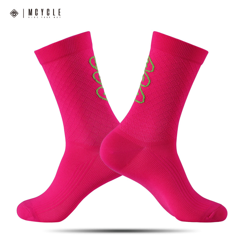 Load image into Gallery viewer, MCYCLE Unisex High-Elastic Athletic Knitted Cycling Socks - MP059 Dopamine Series
