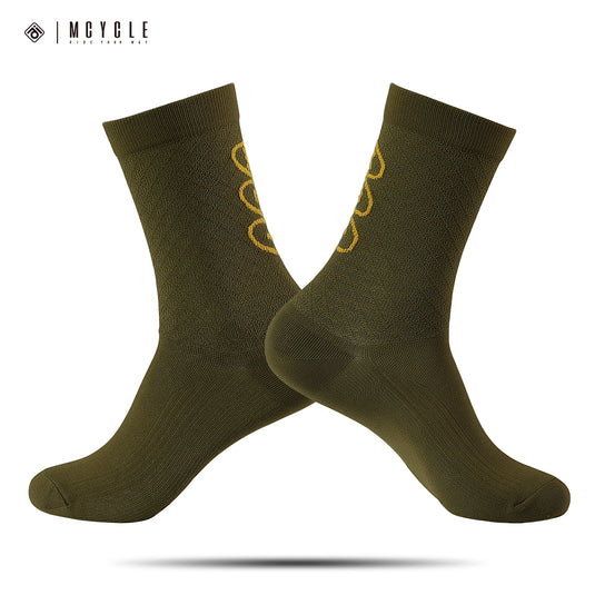 MCYCLE Unisex High-Elastic Athletic Knitted Cycling Socks - MP059 Dopamine Series