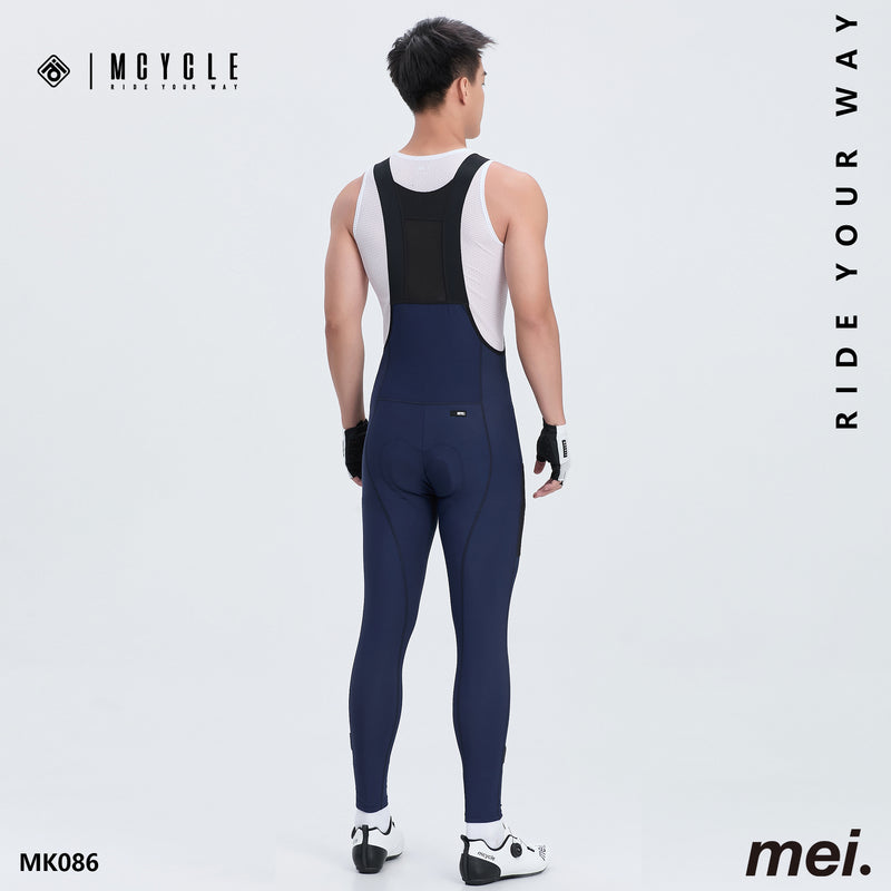 Load image into Gallery viewer, Mcycle Men's Cycling Thermal Bib Tight with Pocket MK086

