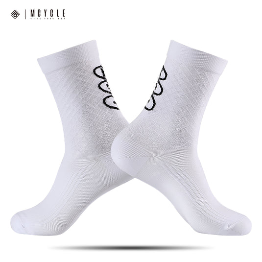 MCYCLE Unisex High-Elastic Athletic Knitted Cycling Socks - MP059 Dopamine Series