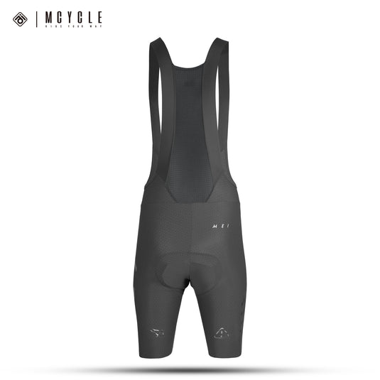 Mcycle Men's Cycling Bib Shorts with Elastic Interface Pads MK100