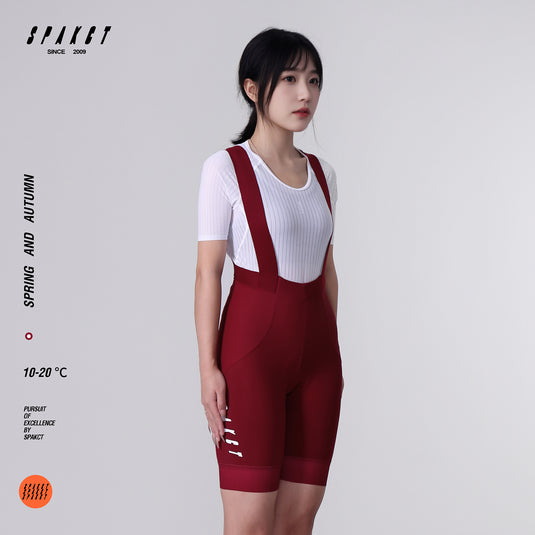 Spakct Chunqiu Women's Fleece-lined Cycling Bib Shorts  10-20℃ YC212012