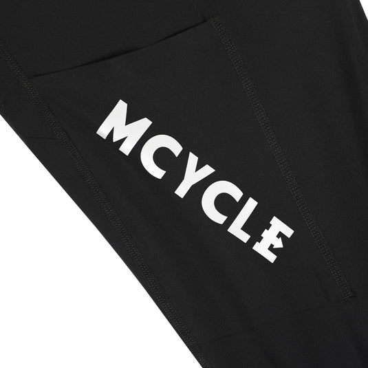 MCYCLE Men's Long Cycling Bib Tights with Side Pockets MK113