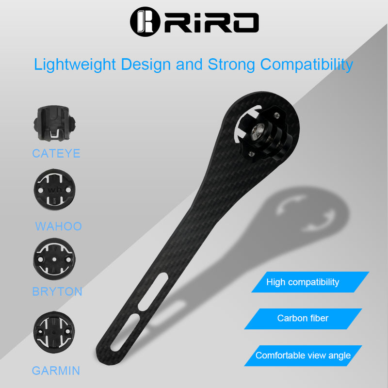 Load image into Gallery viewer, RIRO DHCH Carbon Bike Computer Mount for Integrated Handlebar Holder
