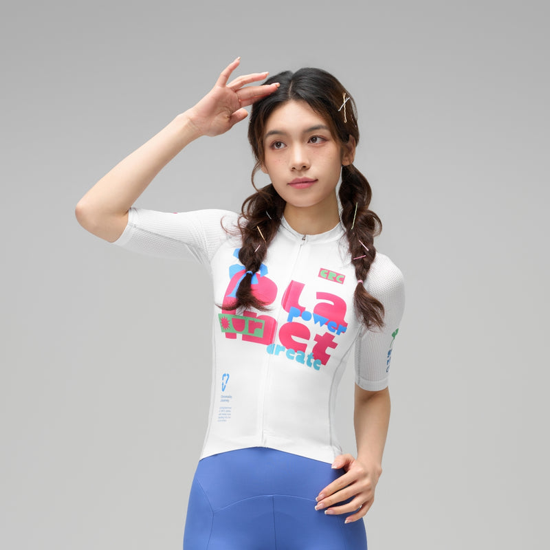 Load image into Gallery viewer, GRC Unisex CMYK Colorful Power Technical Cycling Jersey - Summer Edition 1241
