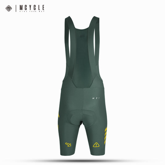 Mcycle Men's Cycling Bib Shorts with Elastic Interface Pads MK100
