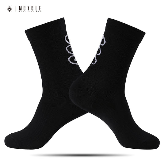 MCYCLE Unisex High-Elastic Athletic Knitted Cycling Socks - MP059 Dopamine Series