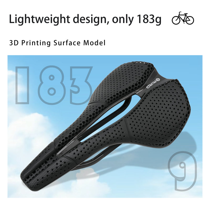 Load image into Gallery viewer, Riro Carbon Fiber Saddle 3D Printing Cycling Seat SD5
