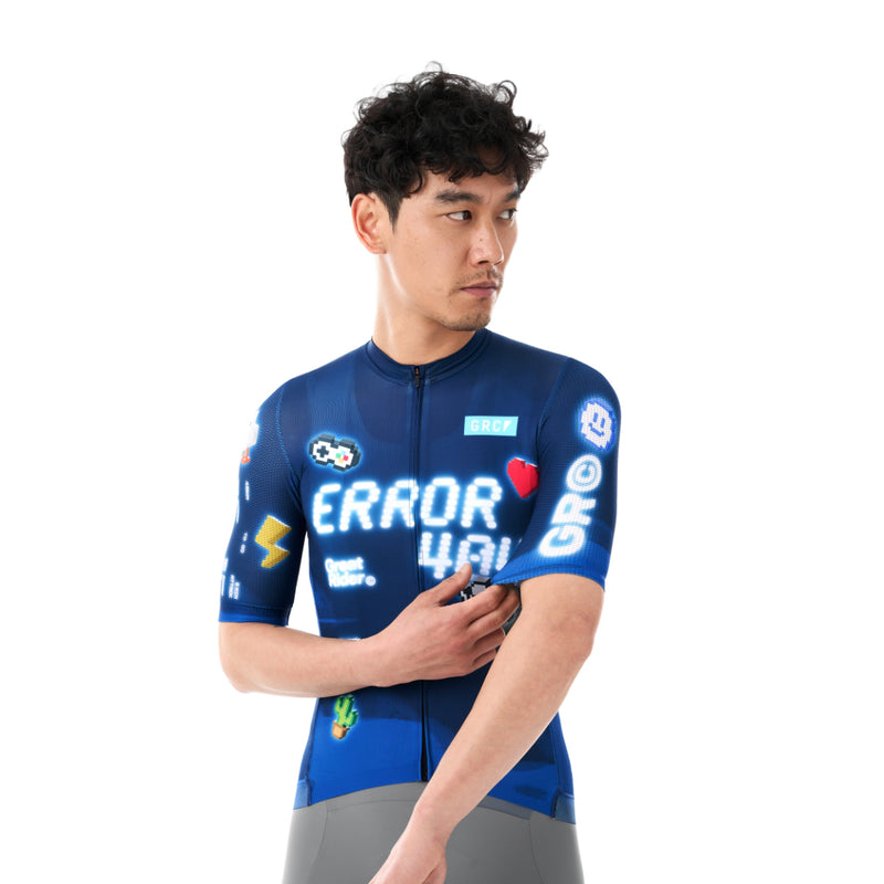 Load image into Gallery viewer, GRC Unisex Game Rider ERROR Short Sleeve Cycling Jersey 1457
