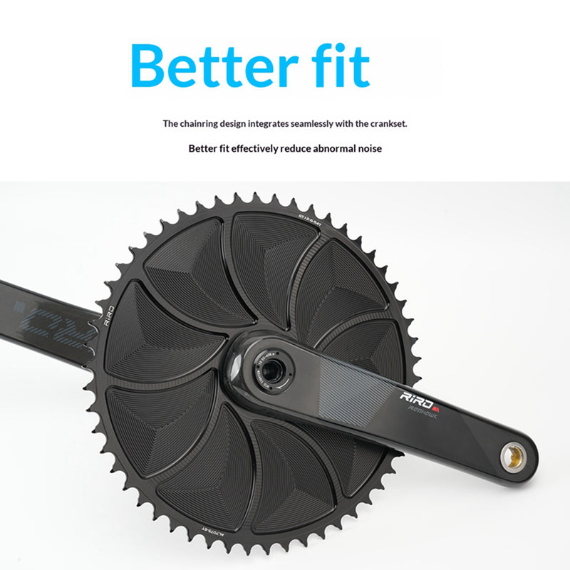 Load image into Gallery viewer, Riro Road GT12 CNC GXP Bike Chainring /52/54/56T Single Chainwheel Closed Chainring
