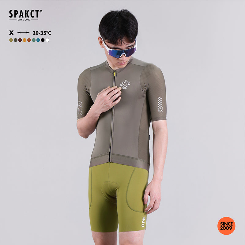 Olive green cycling jersey sale