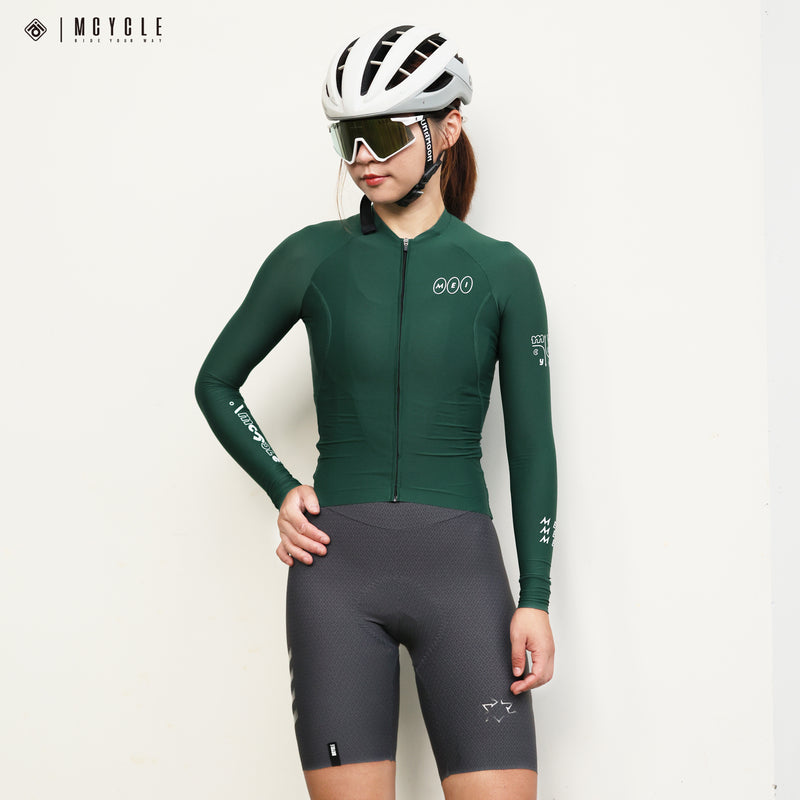 Load image into Gallery viewer, Mcycle Solid Color Women's Long Sleeve Cycling Jersey Anti UV 50+ MY356W
