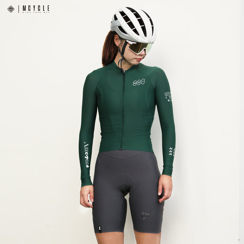 Load image into Gallery viewer, Mcycle Solid Color Women's Long Sleeve Cycling Jersey Anti UV 50+ MY356W
