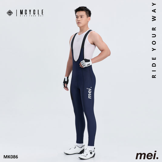 Mcycle Men's Cycling Thermal Bib Tight with Pocket MK086