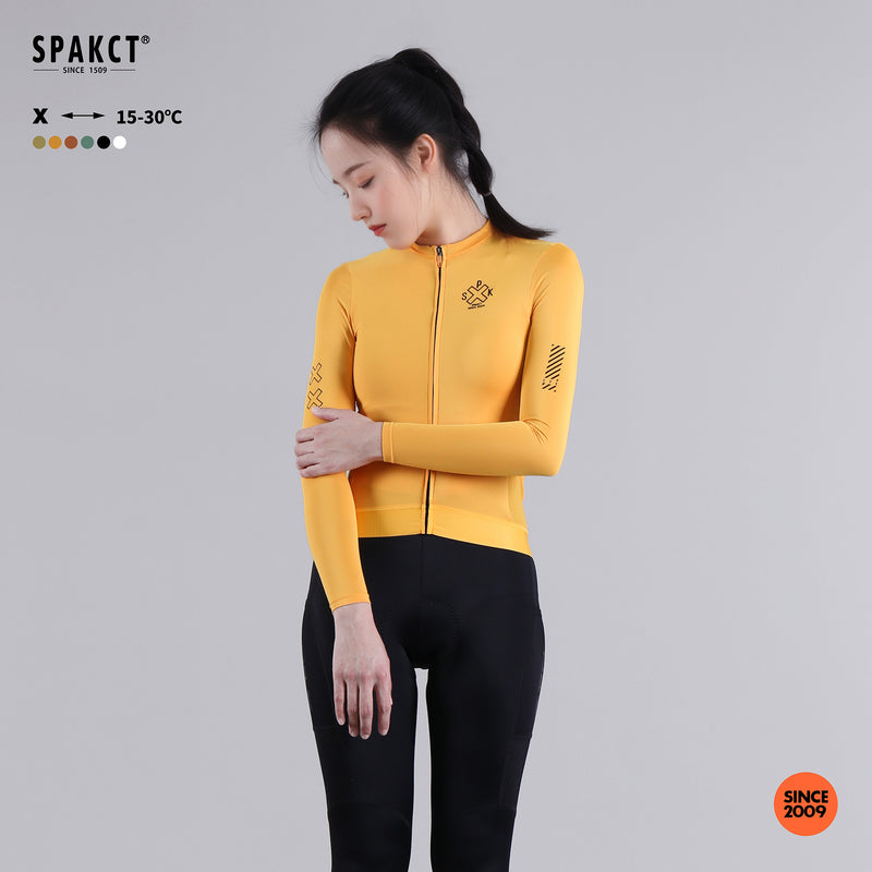Load image into Gallery viewer, Spackt X Series Women's Long-Sleeved Cycling Jersey YB221066
