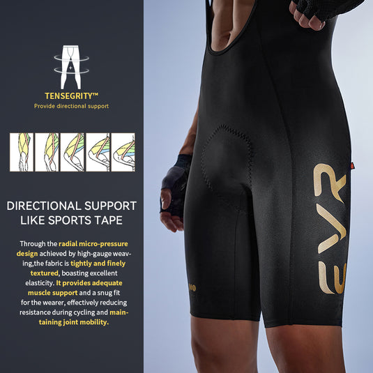 EVR PRO Cycling Bib Shorts with Elastic Interface Pads 2410